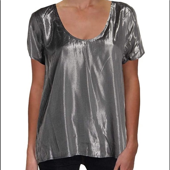 Velvet by Graham & Spencer Metallic Top Size S - Picture 2 of 15